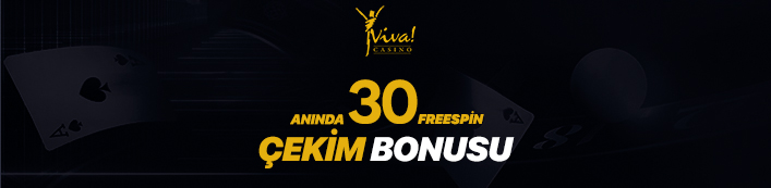 Casinoviva Anında 30 FreeSpin Çekim Bonusu
