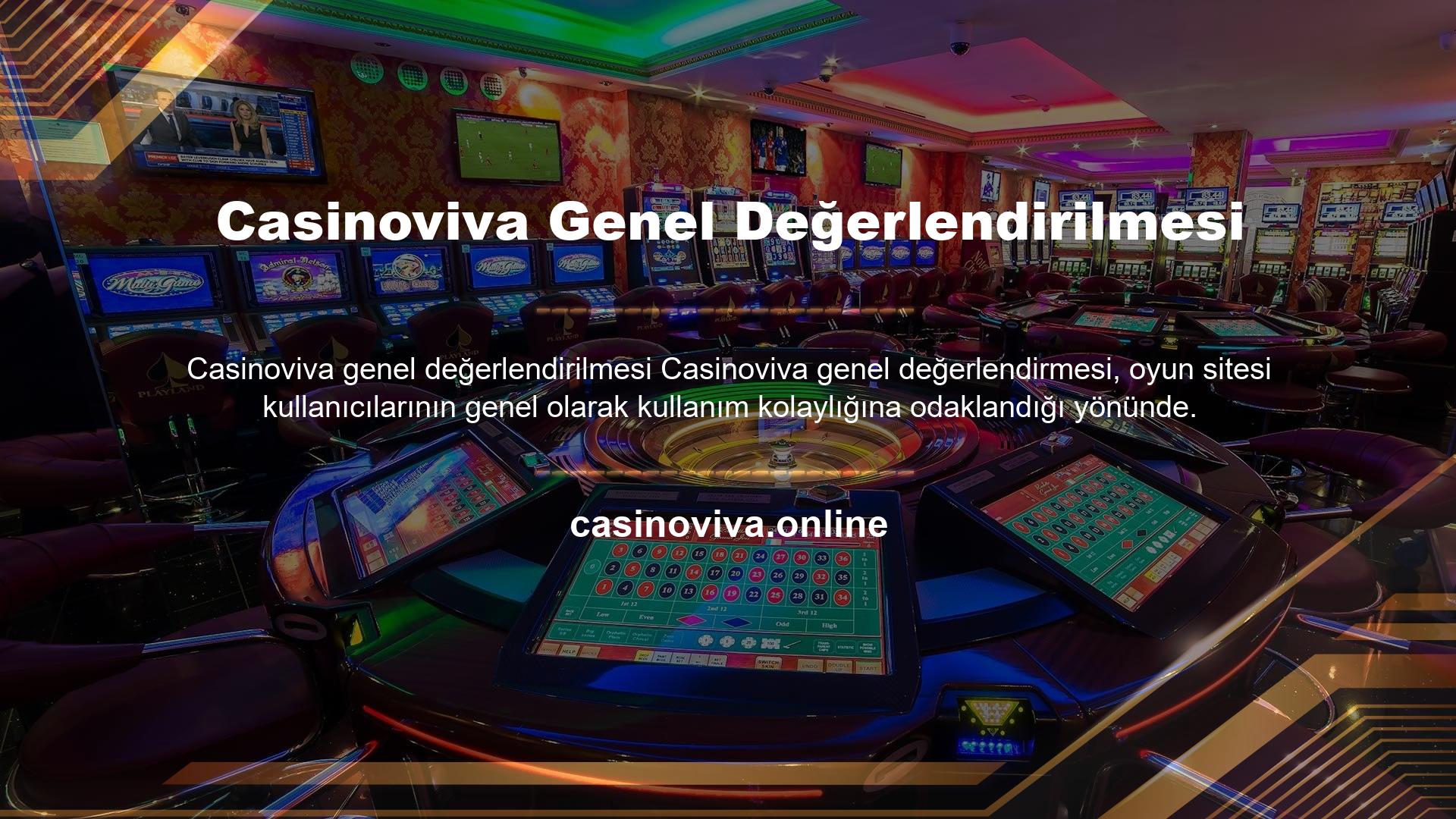 Casinoviva Genel Değerlendirilmesi