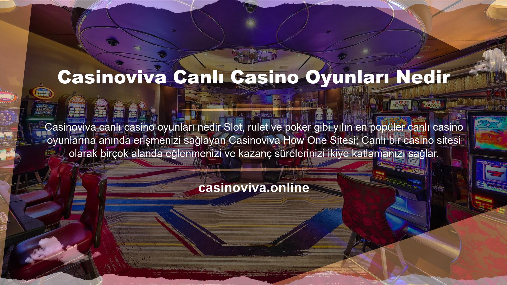 Casinoviva Canlı Casino Oyunları Nedir
