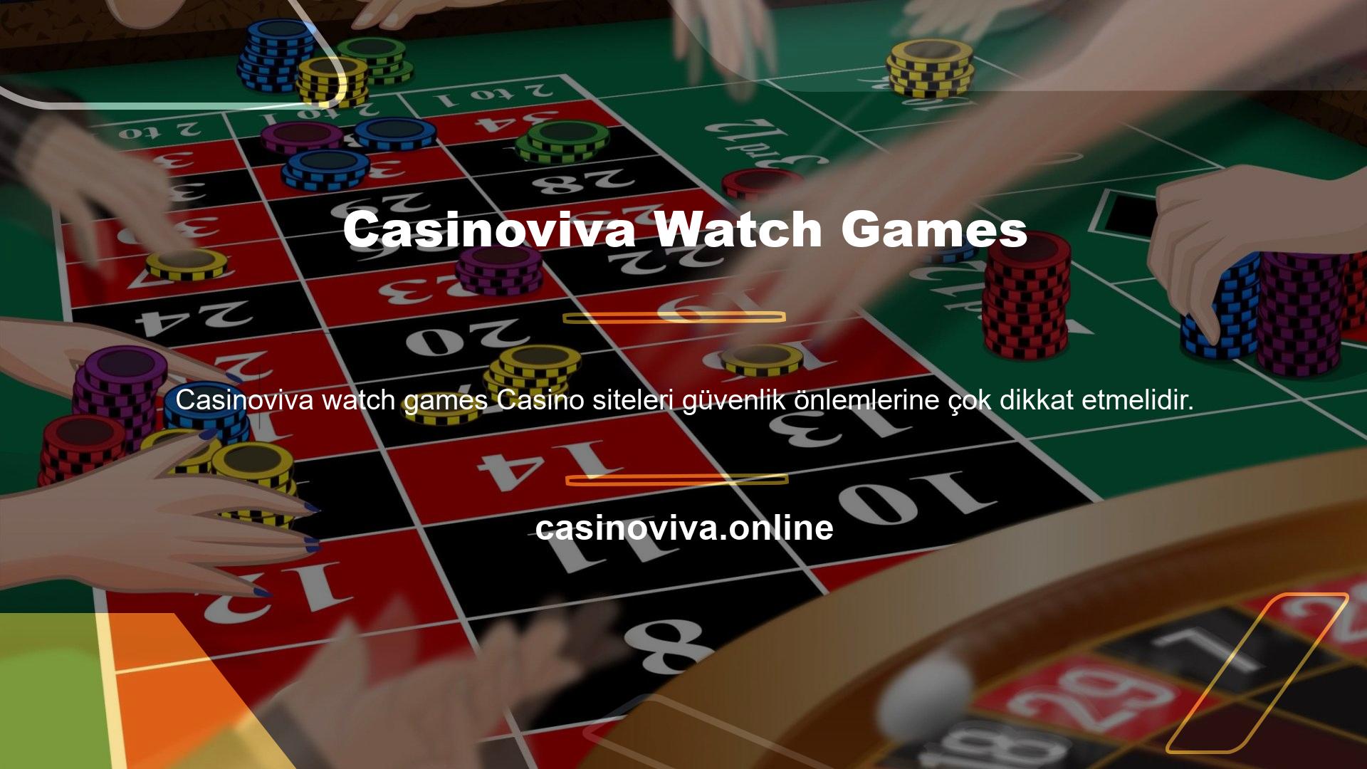 Casinoviva Watch Games