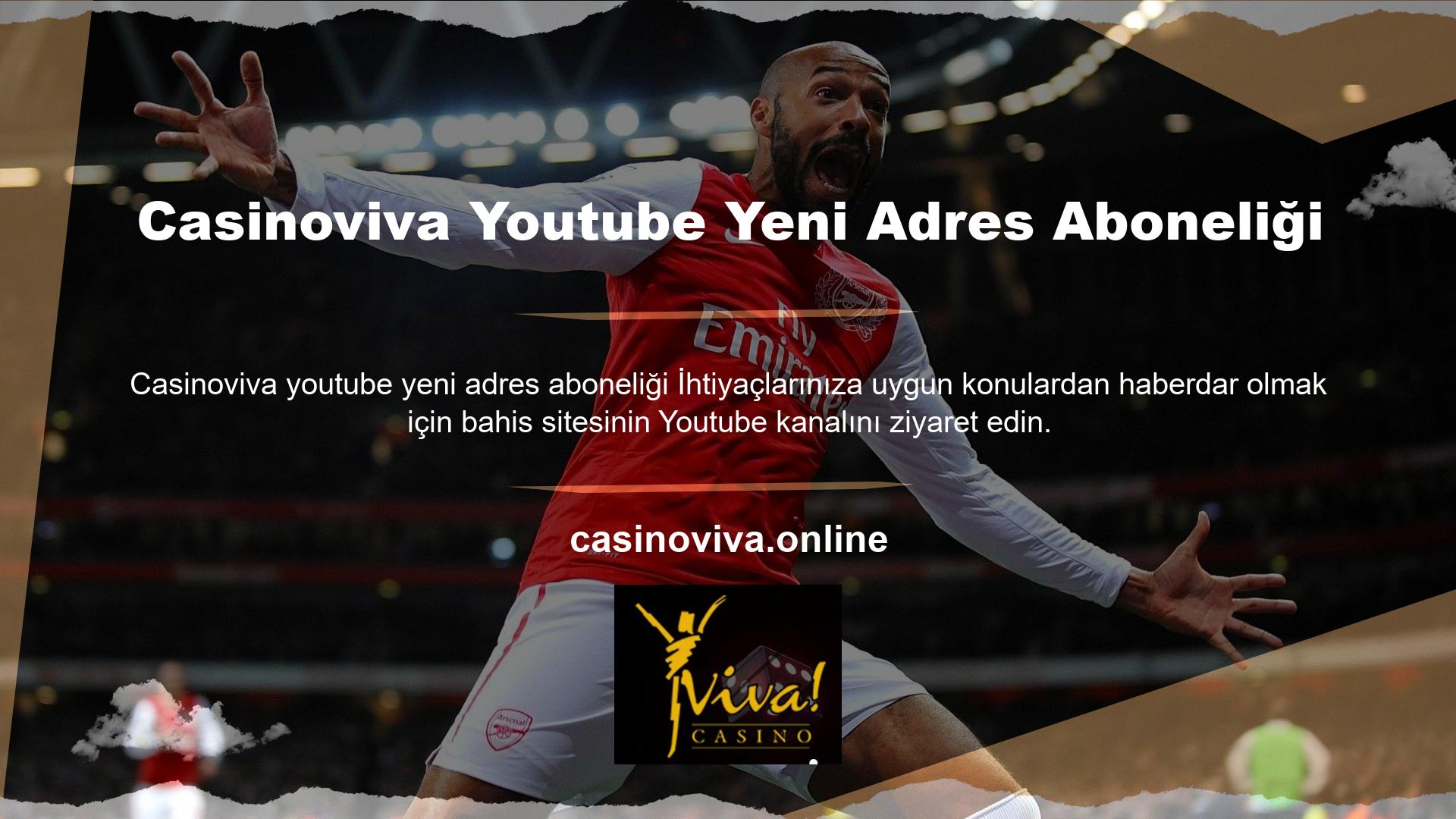 Casinoviva youtube yeni adres aboneliği