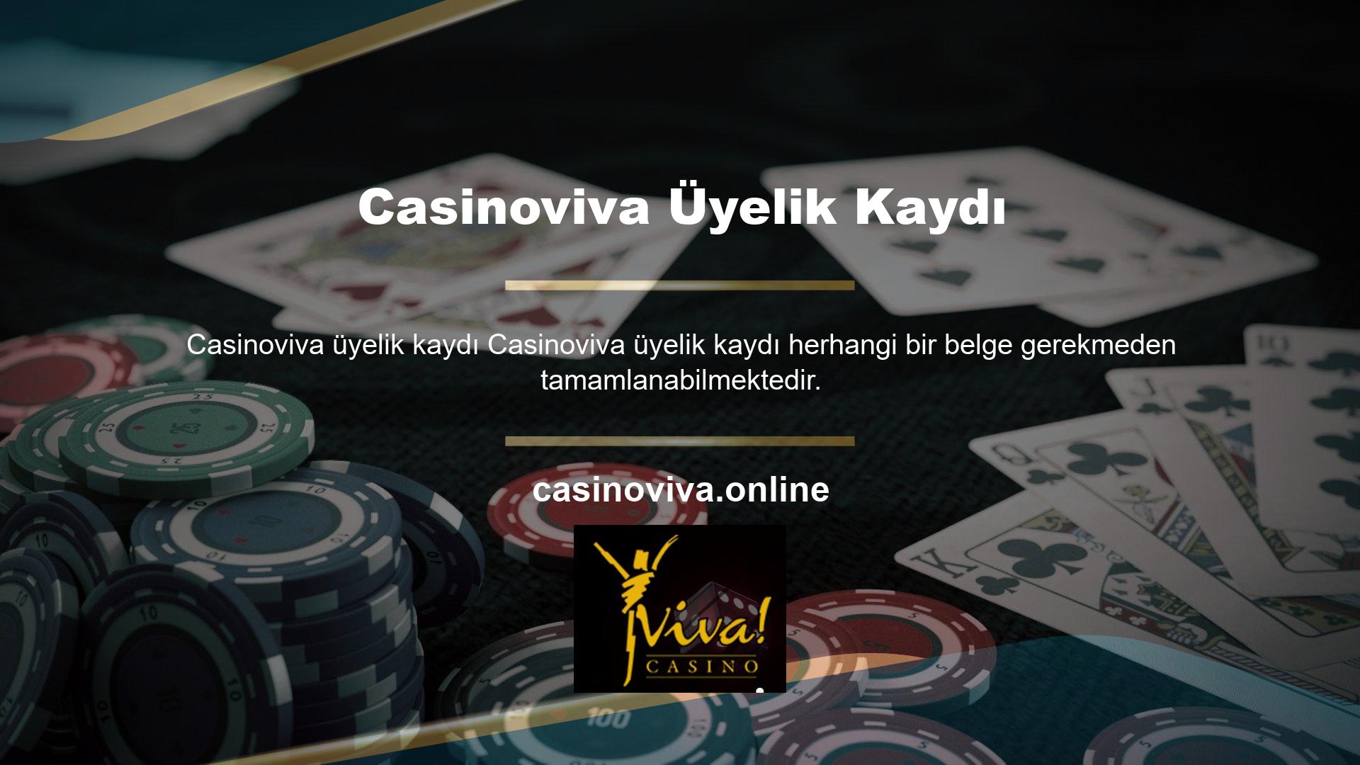 Mevcut site adresinizden ana ekrana bağlanarak Casinoviva Giriş kayıt işlemine başlayabilirsiniz