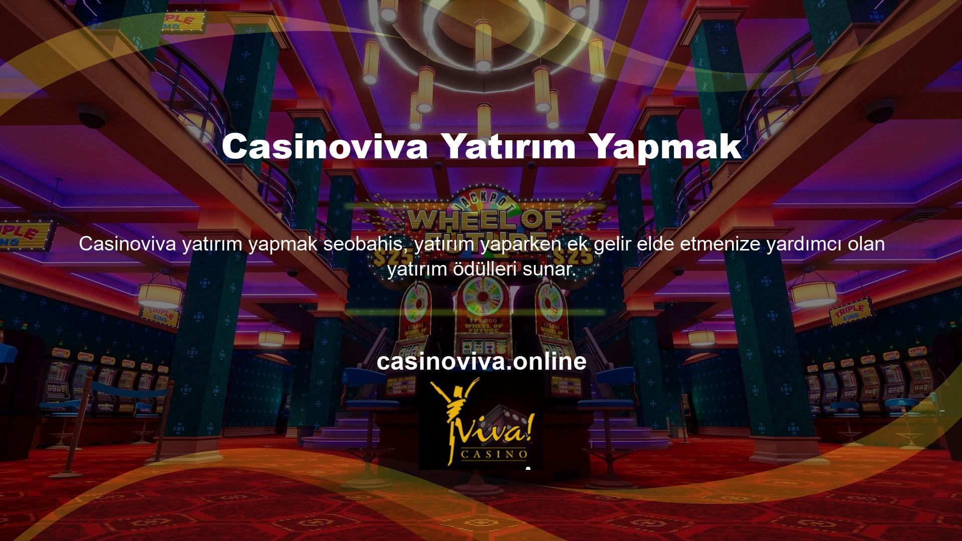 Casinoviva web sitesinde VIP kulübün yanı sıra bonuslar da sunulmaktadır