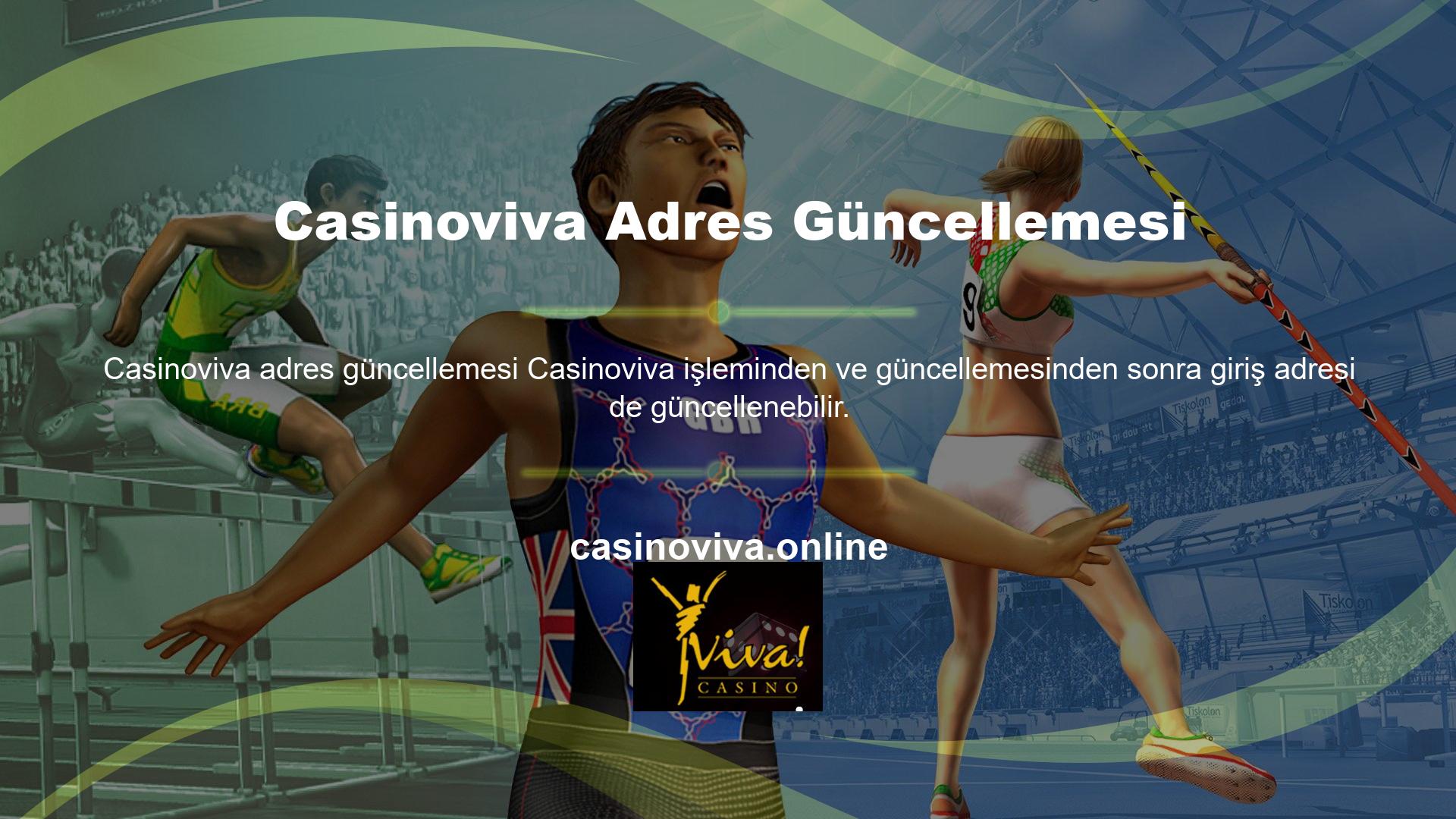 Casinoviva web sitesine yeni giriş adresi ile kolayca erişilebilir